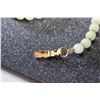 Image 2 : Ming's Jade Necklace with 14K Gold Clasp (stones are darker than photo)