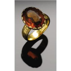 Topaz ring given by Sam Houston to his Wife. Sam Houston. Gold ring with topaz stone given by Sam Ho