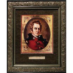 William Barret Travis Signature-Alamo Hero Alamo Hero and Commandor William Barret Travis Signature.