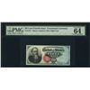 Image 1 : 50 Cent Fourth Issue Fractional Note PMG 64EPQ