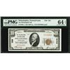 Image 1 : 1929 $10 Philadelphia National Bank Note PMG 64EPQ