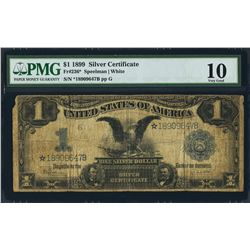1899 $1 Black Eagle STAR Silver Certificate PMG 10