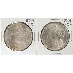 Lot of (2) 1884-O $1 Morgan Silver Dollar Coins