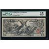 Image 1 : 1896 $5 Educational Silver Certificate PMG 25