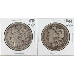 Lot of 1898-S to 1899-S $1 Morgan Silver Dollar Coins
