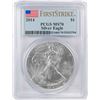 Image 1 : 2014 $1 American Silver Eagle Coin PCGS MS70 First Strike