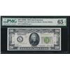 Image 1 : 1928B $20 San Francisco Federal Reserve Note PMG 65EPQ