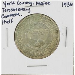 1936 York County, Maine Tercentenary Commemorative Half Dollar Coin