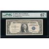 Image 1 : 1935F $1 Silver Certificate PMG 67EPQ