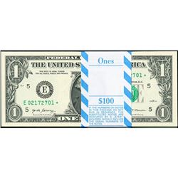 Pack of (100) Consecutive 2017 $1 Federal Reserve STAR Notes Richmond