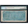 Image 2 : 1864 $50 Confederate States of America Note PMG 62EPQ