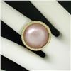 Image 8 : Ippolita Lollipop 18kt Yellow Gold Pink Mother of Pearl and Round Diamond Halo R