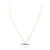 Image 2 : 0.10 ctw Diamond "crosbyLA" Pendant with Chain - 14KT Rose Gold