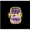 Image 2 : Crayola 8.90 ctw Pink Amethyst Ring - .925 Silver