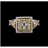 Image 2 : 1.27 ctw Diamond Ring - 14KT White Gold