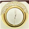 Image 8 : 18k Yellow Gold 4.46 ctw F VS Pave Set Round Brilliant Cut Diamond Dome Band Rin
