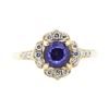 Image 2 : 1.50 ctw Sapphire and Diamond Ring - 14KT Yellow Gold