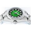 Image 8 : Rolex Ladies Stainless Steel Green Vignette Diamond Quickset Datejust Wristwatch