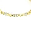 Image 4 : 18k Yellow Gold 2.15 ctw Bezel Round Brilliant Diamond Open Heart Tennis Bracele