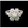 Image 2 : 14KT White Gold 1.06 ctw Diamond Ring