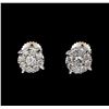 Image 1 : 0.71 ctw Diamond Earrings - 14KT White Gold