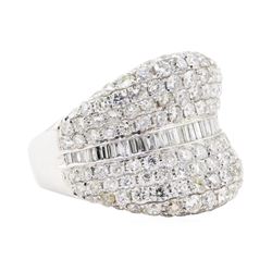 3.72 ctw Diamond Ring - 18KT White Gold