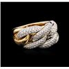 Image 1 : 18KT Two-Tone Gold 1.25 ctw Diamond Ring