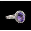14KT White Gold 2.36 ctw Tanzanite and Diamond Ring
