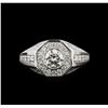 Image 1 : 1.64 ctw Diamond Ring - 14KT White Gold