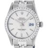 Image 1 : Rolex Mens Stainless Steel Silver Index 36MM Diamond Datejust Wristwatch