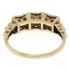 Image 8 : 10k Two Tone Gold 0.25 ctw Diamond Open Filigree Milgrain Work Band Ring