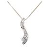 Image 2 : 0.50 ctw Diamond Journey of Life Pendant with Chain - 10KT White Gold