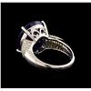 Image 3 : 14KT White Gold 17.02 ctw Sapphire and Diamond Ring