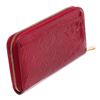 Image 2 : Louis Vuitton Red Vernis Leather Monogram Zippy Wallet