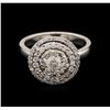 Image 1 : 0.89 ctw Diamond Ring - 14KT White Gold