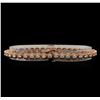 Image 2 : 14KT Rose Gold 3.28 ctw Diamond Tennis Bracelet