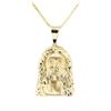 Image 2 : Religious Motif Pendant and Chain - 14KT Yellow Gold