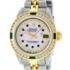 Image 1 : Rolex Ladies 2 Tone 14K MOP Sapphire & Diamond Datejust Wristwatch