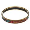 Image 5 : Hermes Multicolor Narrow Printed Enamel Bangle Bracelet