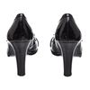 Image 1 : Fendi Black Patent Leather Peep Toe Buckle Heels 36.5