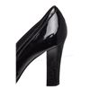 Image 9 : Fendi Black Patent Leather Peep Toe Buckle Heels 36.5