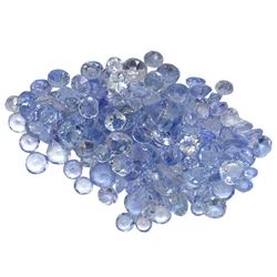 8.74 ctw Round Mixed Tanzanite Parcel