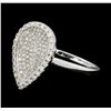 Image 1 : 0.70 ctw Diamond Ring - 14KT White Gold