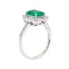 Image 4 : 1.90 ctw Emerald and Diamond Ring - Platinum