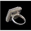 Image 3 : 14KT White Gold 0.49 ctw Diamond Ring