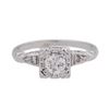 Image 2 : 0.25 ctw Diamond Ring - 14KT White Gold