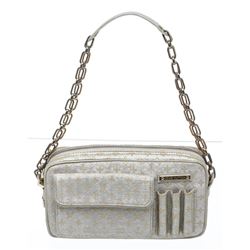 Louis Vuitton Silver Gold Metallic Canvas Monogram Shine McKenna Bag