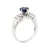 Image 4 : 2.40 ctw Sapphire and Diamond Ring - 18KT White Gold