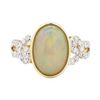 Image 2 : 2.44 ctw Opal and Diamond Ring - 14KT Yellow Gold