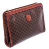 Image 3 : Celine Vintage Monogram Brown Coated Canvas Leather Pouch Bag